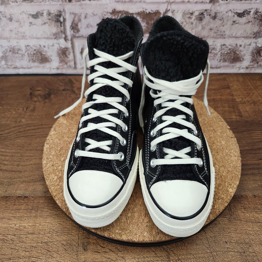 Converse Chuck Leather 70 Sherpa Lined Hi- Top Shoes Unisex M7/W9 - Picture 2 of 14